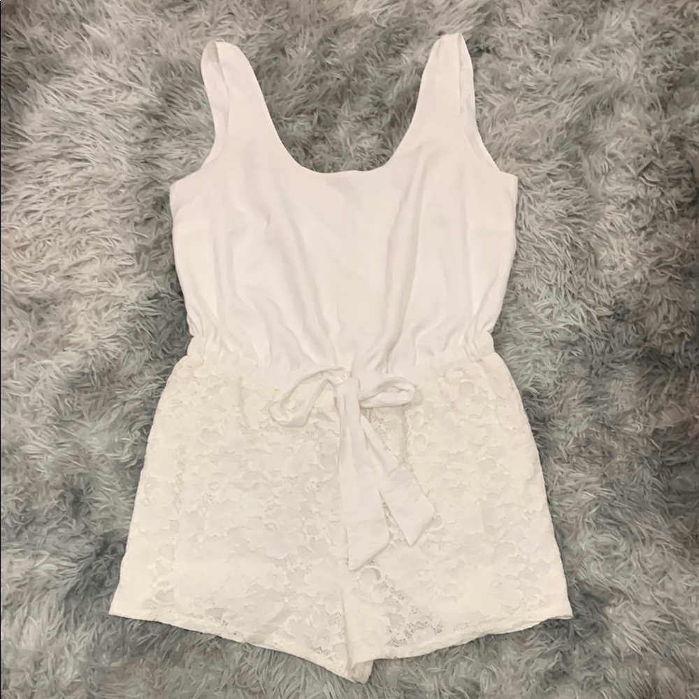 White Lace Romper